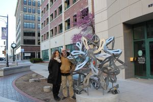 Downtown Installation with Elisabeth and George Hart